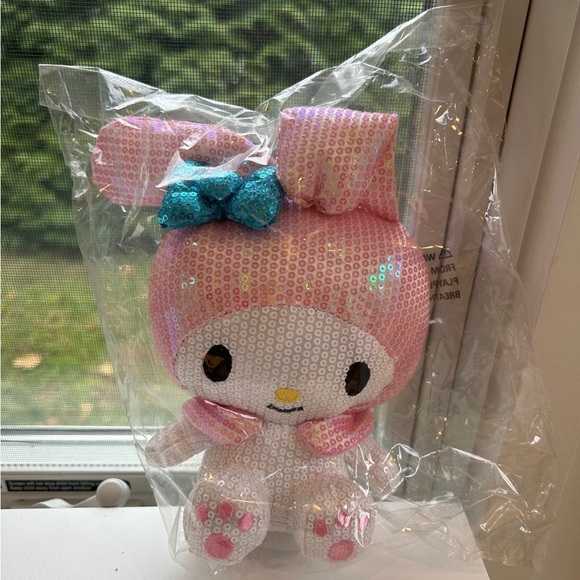 NWT my melody sanrio characters sequin 8 inch Plush - Picture 1 of 2